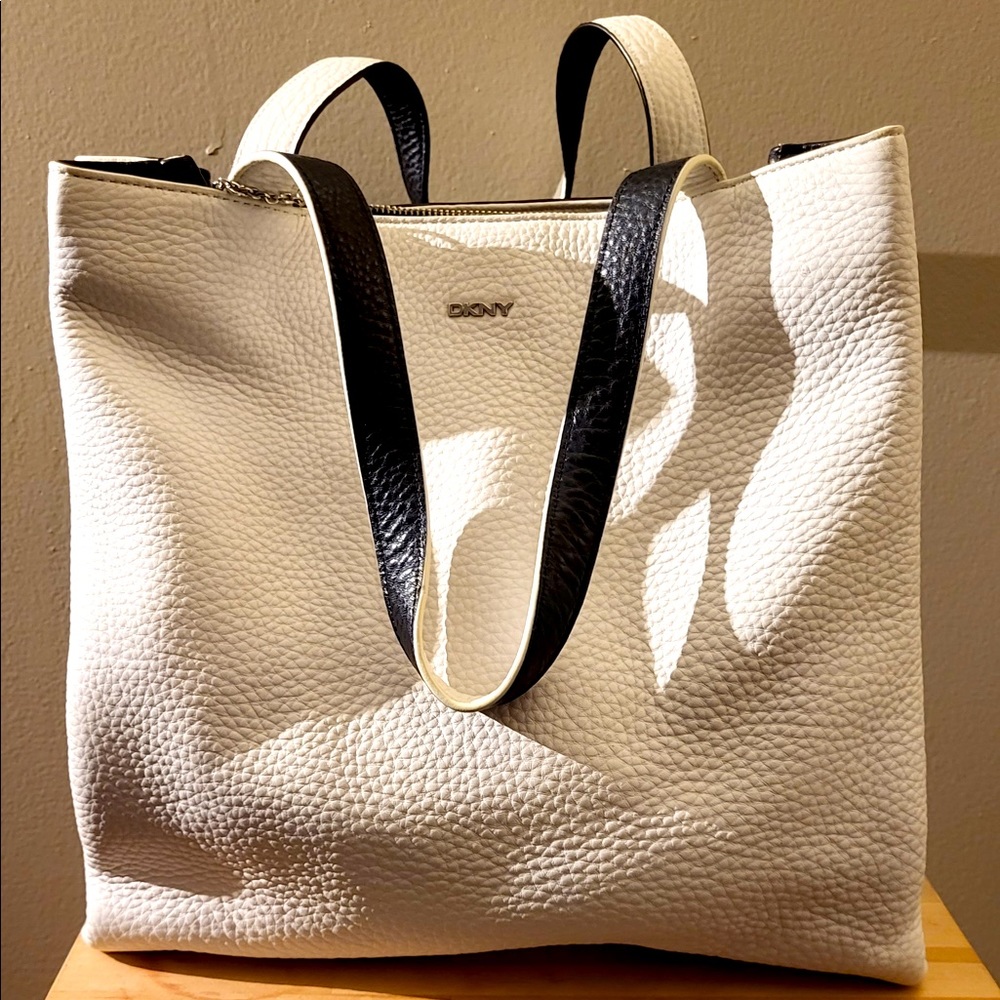 DKNY Rare Black and White “Double Tote”